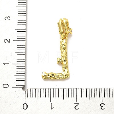 Rack Plating Brass Micro Pave Cubic Zirconia European Dangle Charms KK-L210-015G-L-1