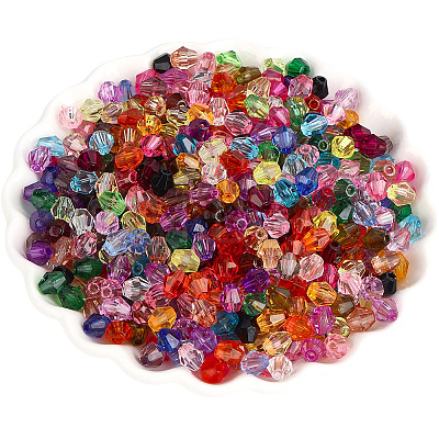 2380Pcs 28 Colors Transparent Acrylic Beads TACR-PA0001-34B-1