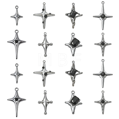 32Pcs 8 Styles Alloy Pendants FIND-CJ0006-01-1