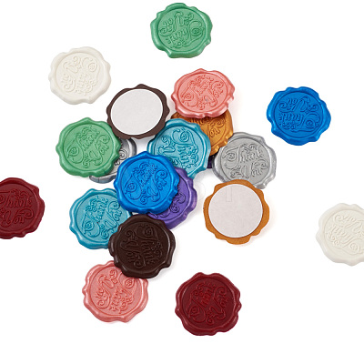 20Pcs 10 Colors Adhesive Wax Seal Stickers DIY-TA0003-49-1