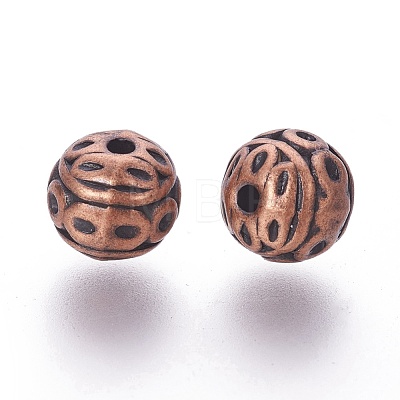 Tibetan Style Zinc Alloy Beads PALLOY-ZN191-R-FF-1