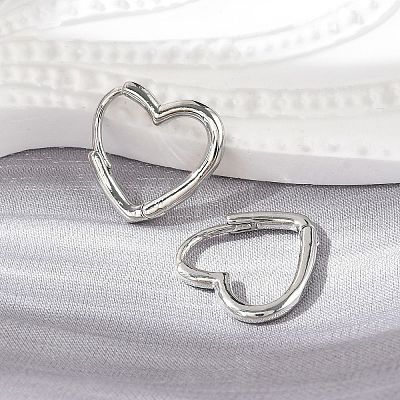 Brass Huggie Hoop Earrings EJEW-C502-09P-1