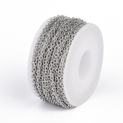 304 Stainless Steel Textured Cable Chains CHS-H007-42P-1