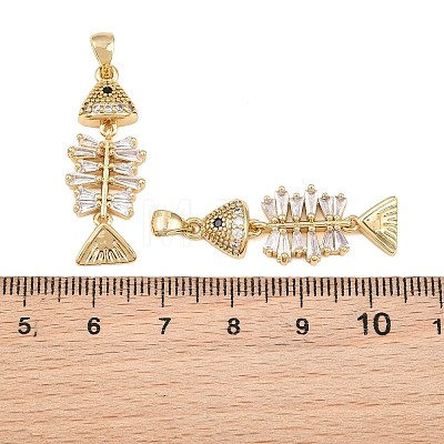 Brass Micro Pave Cubic Zirconia Pendants CU-CBAB3AD-08G-02-1