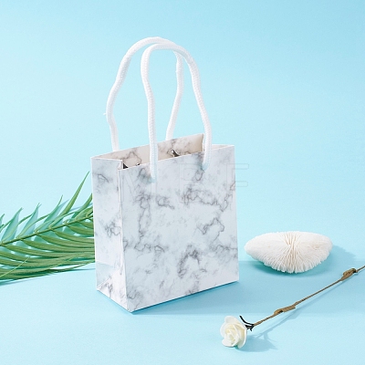 Marble Pattern Paper Gift Shopping Bags AJEW-CJ0001-18-1