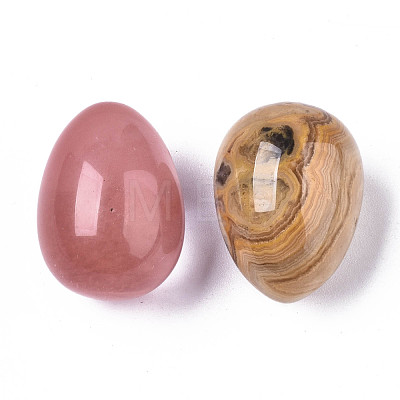 Natural & Synthetic Mixed Gemstone Egg Stone G-N0327-007-1