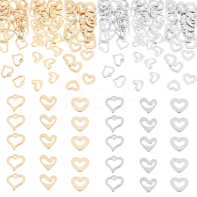 Unicraftale 180Pcs 6 Style 201 Stainless Steel Charms STAS-UN0031-55-1