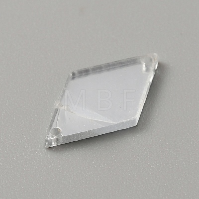 Rhombus Acrylic Mirror Sew on Rhinestone FIND-WH0155-029A-1