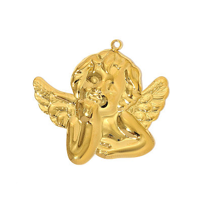 304 Stainless Steel Pendants STAS-OY004-84G-1