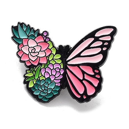 Flower Animals Alloy Enamel Pin Brooches JEWB-C029-01A-EB-1