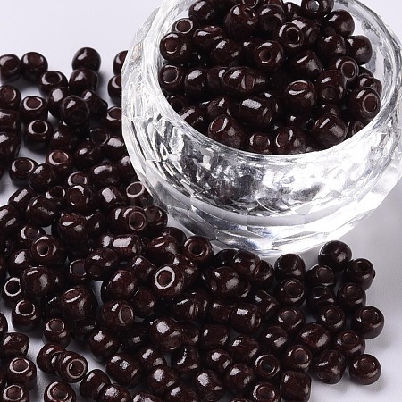 Baking Paint Glass Seed Beads SEED-US0003-4mm-K18-1