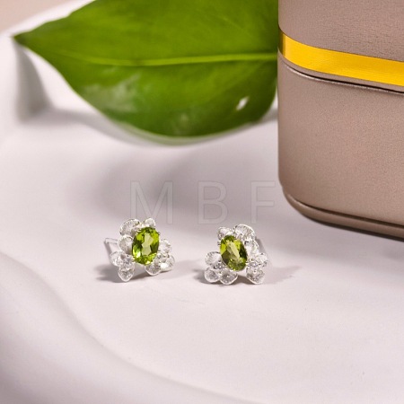 925 Sterling Silver Cubic Zirconia Stud Earrings FS-WGAB3DC-19-1
