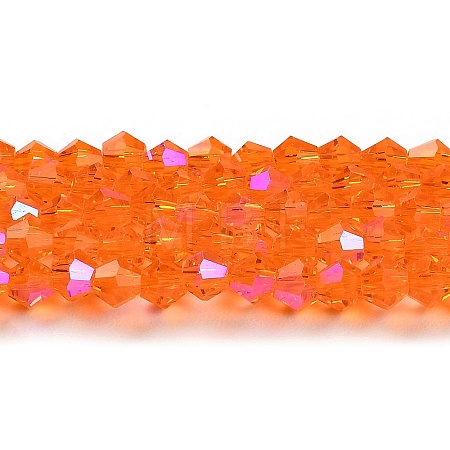 Transparent Electroplate Glass Beads Strands EGLA-A039-T3mm-L11-1