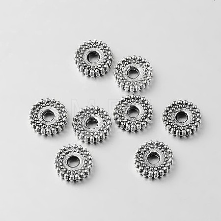 Tibetan Style Alloy Spacer Beads X-TIBEB-O004-17-1