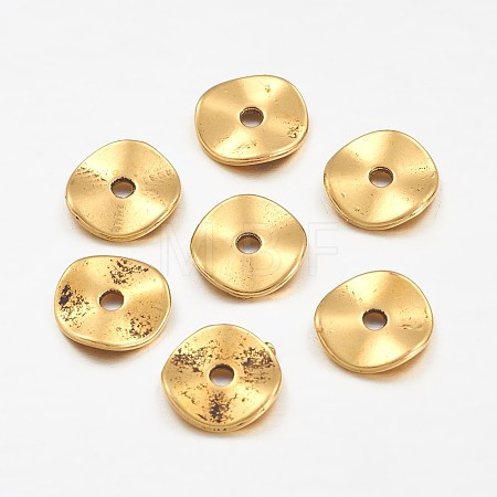 Tibetan Style Alloy Wavy Spacer Beads LS-GLF9350Y-NF-1