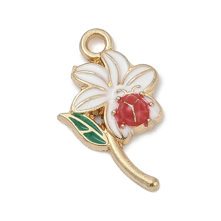 Alloy Enamel Pendants PALLOY-V003-01G-05-1
