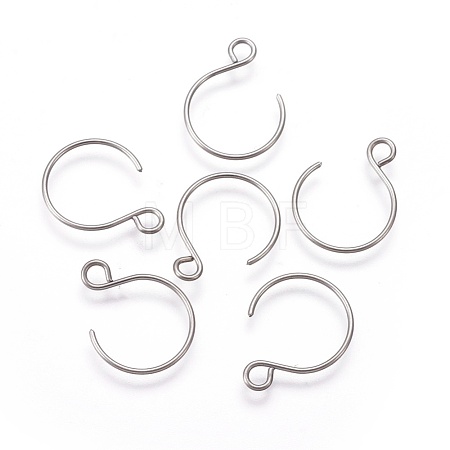 Tarnish Resistant 304 Stainless Steel Earring Hooks STAS-O119-10P-B-1