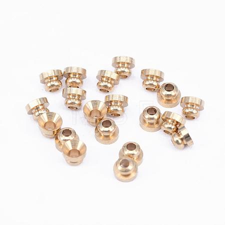 Brass Bead Caps KK-F713-43C-1