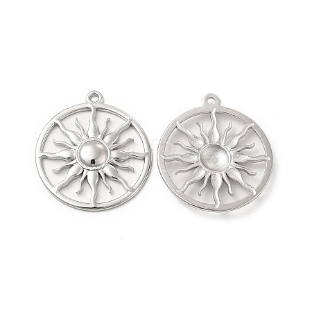Non-Tarnish 304 Stainless Steel Pendants STAS-B032-29P-1