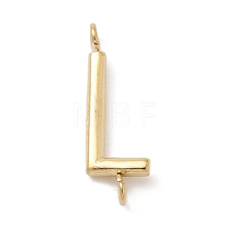 304 Stainless Steel Letter Connector Charms LS-STAS-M108-01G-12-1