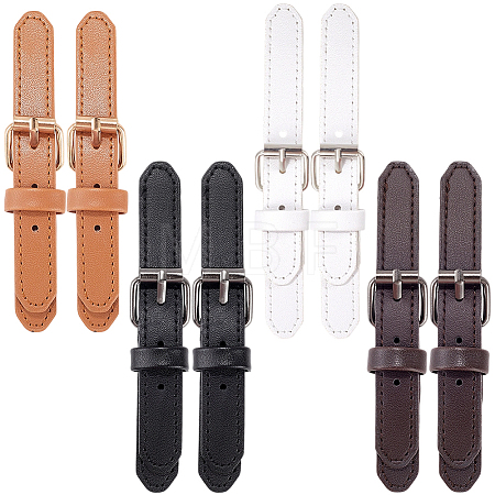 8 Sets 4 Colors Imitation Leather Alloy Button-down Metal Buttons for Bag Making FIND-GF0009-65-1