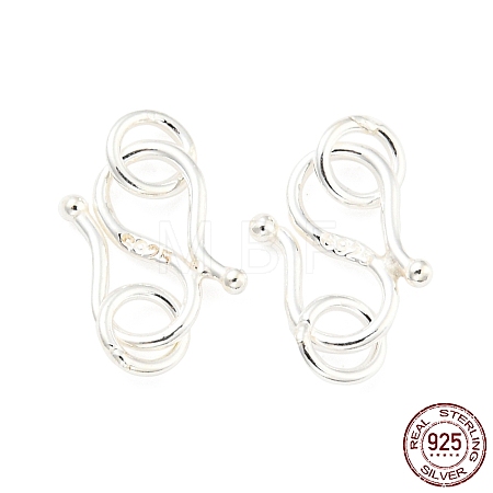 925 Sterling Silver Hook and S-Hook Clasps STER-K175-04S-1