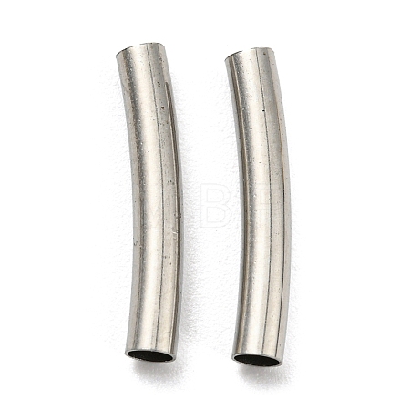 Non-Tarnish 304 Stainless Steel Tube Beads STAS-B047-27B-P-1