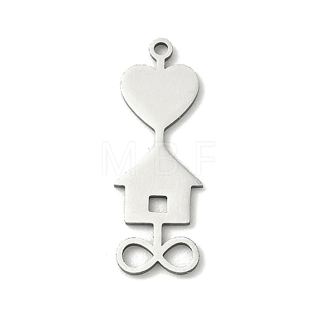 201 Stainless Steel Pendants STAS-B136-16P-1