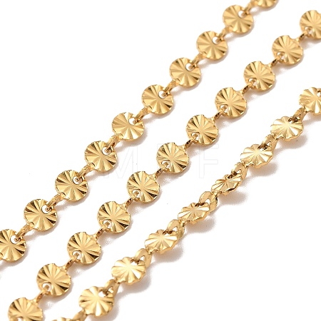 Ion Plating(IP) 304 Stainless Steel Flower Link Chains STAS-B041-08G-1