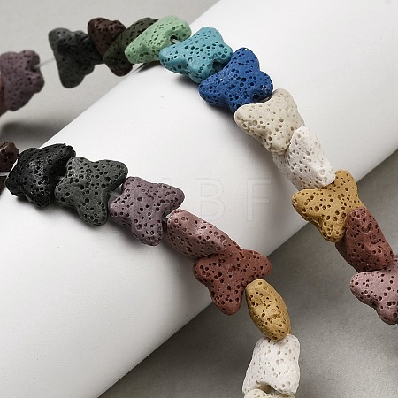 Natural Lava Rock Beads Strands G-G347-02A-1
