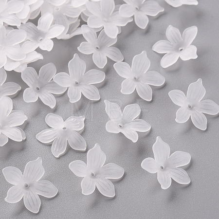Frosted Acrylic Bead Caps X-MACR-S371-05A-701-1