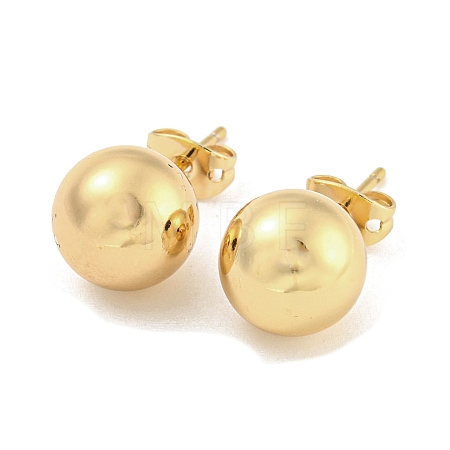 Brass Ear Studs EJEW-P261-01E-G-1