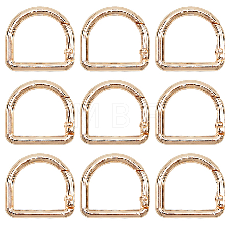 12Pcs Alloy Spring Gate Rings FIND-GF0007-10B-1