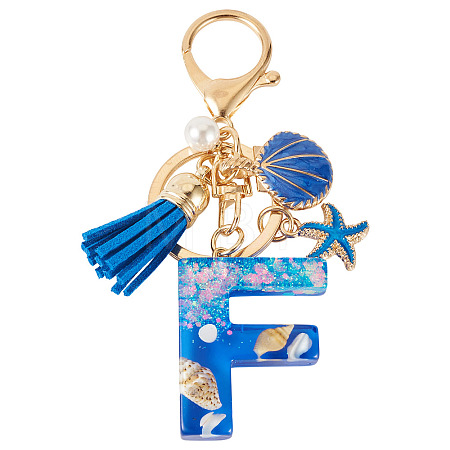 Star Resin & Shell Keychains KEYC-TAC00087-01F-1
