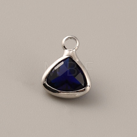 Faceted Glass Pendants GLAA-WH0030-13P-09-1