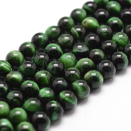 Natural Tiger Eye Bead Strands G-D840-54-6mm-01-1