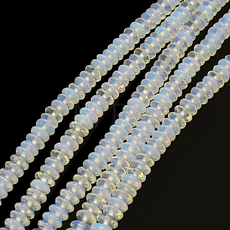 Rondelle Opalite Bead Strands G-Q447-22-1