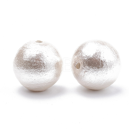 Compressed Cotton Pearl Beads WOVE-S114-6mm-11-1