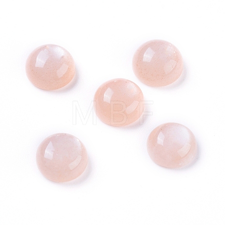 Natural Sunstone Cabochons G-L541-01A-6mm-1