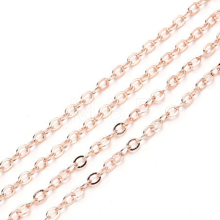 Brass Cable Chains CHC-T008-06C-RG-1