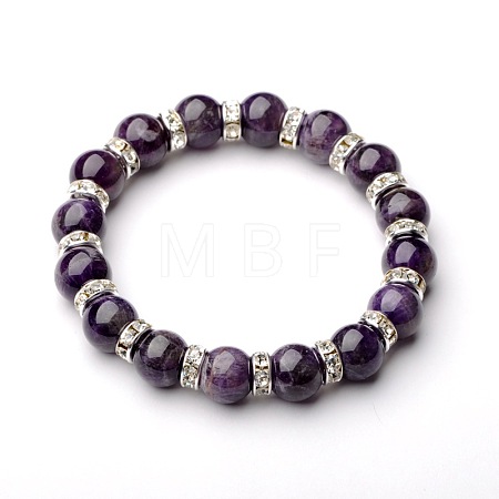 Gemstone Stretch Bracelets BJEW-JB01533-05-1