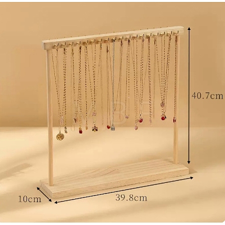Wooden Necklace Display Stands PW-WG23656-04-1