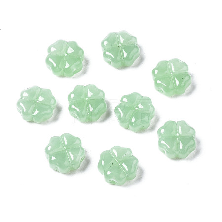 Spray Painted Glass Beads GLAA-N035-019-A02-1