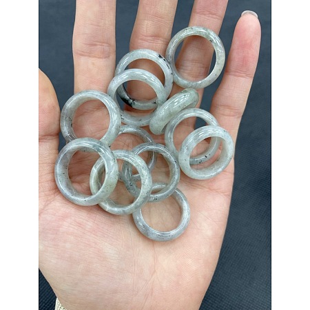 Natural Labradorite Finger Rings WG8089A-02-1