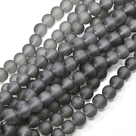 Baking Paint Transparent Glass Bead Strands X-GLAA-S031-4mm-12-1