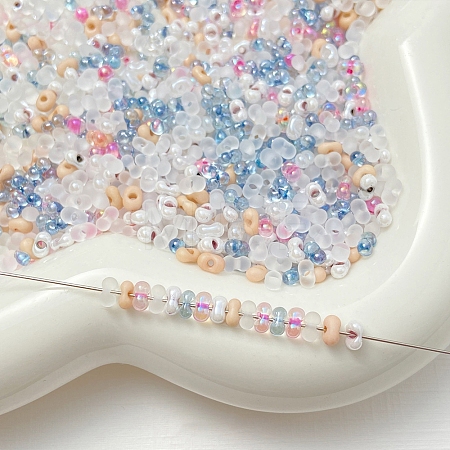 Transparent Glass Seed Beads FIND-U017-18H-1