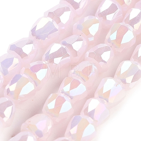 Electroplate Glass Beads Strands EGLA-D030-J4mm-B03-1