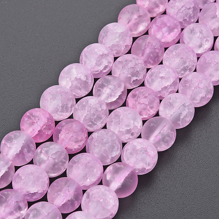 Crackle Glass Beads Strands GLAA-S192-D-008D-1
