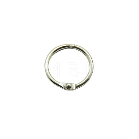 Iron Loose Leaf Book Binder Hinged Rings SCRA-PW0004-124B-1