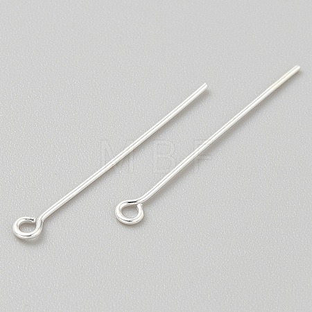 925 Sterling Silver Eye Pins STER-WH0019-25C-03-1